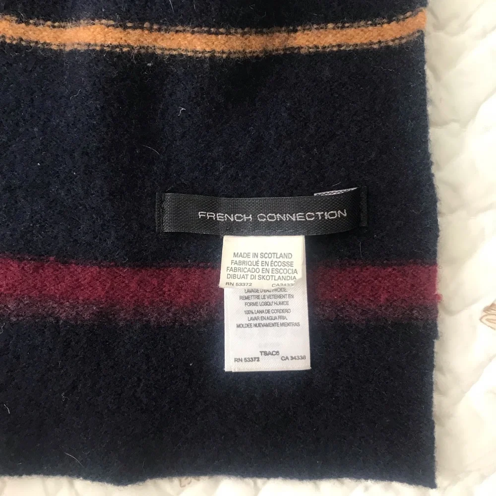 French Connection 100% Lambswool Scarf